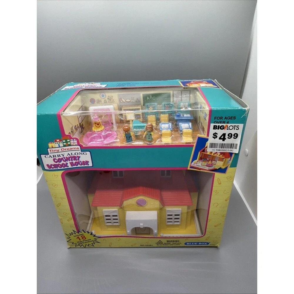 Blue Box Toys Tiny Dreams Mini Doll House Playset for Polly Pocket